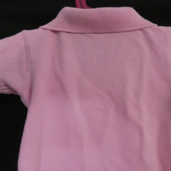 Unbranded | 12 months | Pink Baby Cotton Polo Bodysuit With Embroidery - Picture 12 of 14
